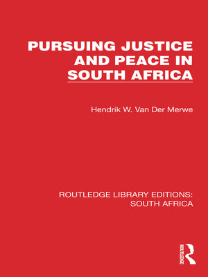 cover image of Pursuing Justice and Peace in South Africa